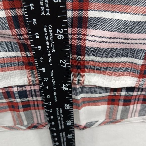 NWT & Bag Barbour Bethwin Button Up Shirt Cloud Check Holiday Plaid Women SZ 14 - Picture 13 of 16